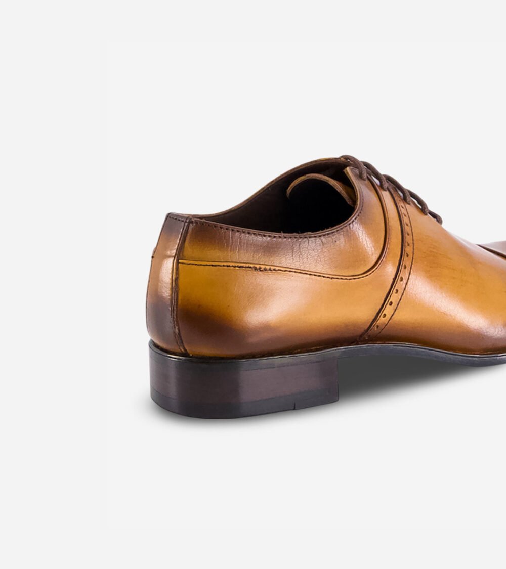 Brown Cap Toe Oxford Shoes - Image 4