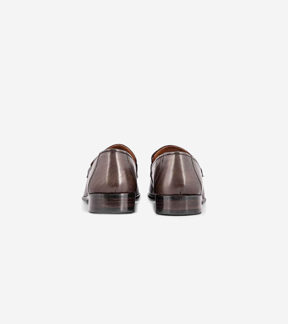 Coffee Brown Tassel Loafers - Image 4