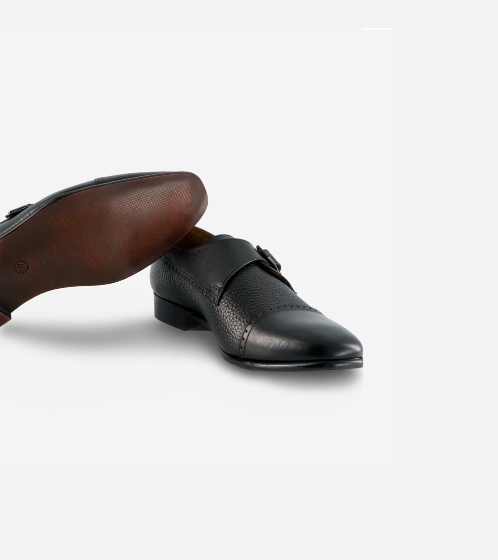 Black Monk Strap Shoes - Image 5